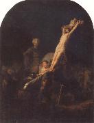 The Raising of the Cross Rembrandt